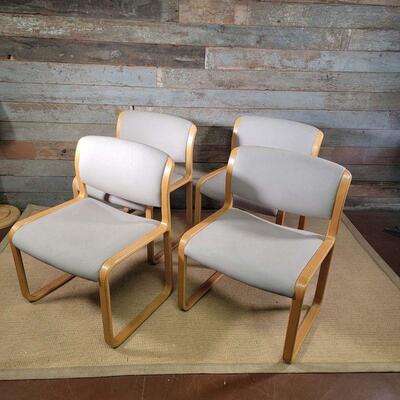 Set of 4 Classic Steelcase Chairs by Warren Snodgrass
