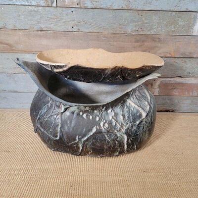 Large Art Pottery Ceramic Cooker
