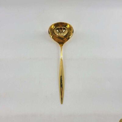 WMF Echtsilber 800 Gold Plate Solid Soup Ladle
