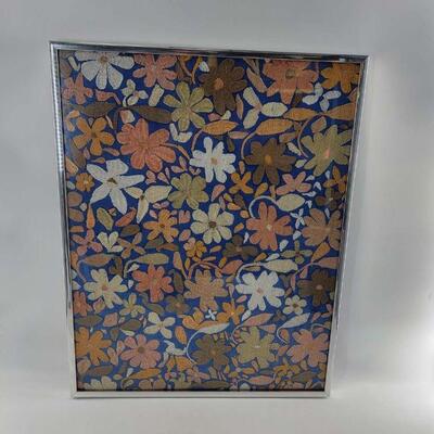 Polynesian Embroidered Fabric Framed
