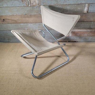 1960's Danish Modern Erik Magnussen Z-Down Folding Chair #1
