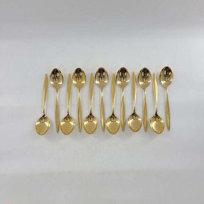 WMF Echtsilber 800 Gold Plate Tablespoons Set of 12
