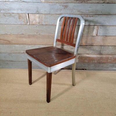 Retro / Vintage Shaw Walker Aluminum & Maple Chair
