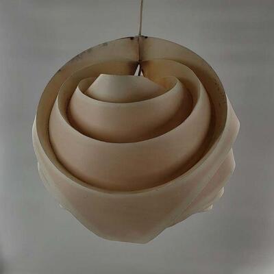 Danish Modern Pendant Swirl Lamp
