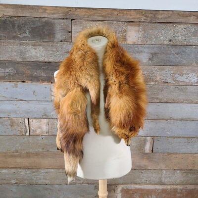 Vintage Red Fox Stole
