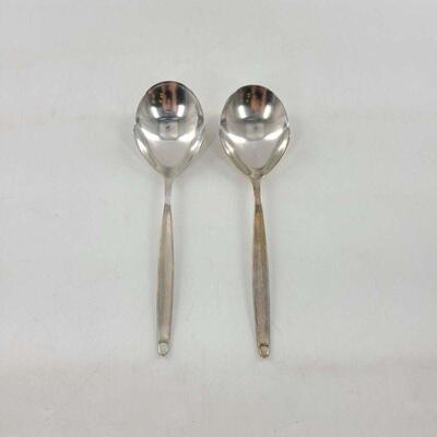 MCM WMF 90 Stainless Laurel Pattern Casserole Spoons Set of 2
