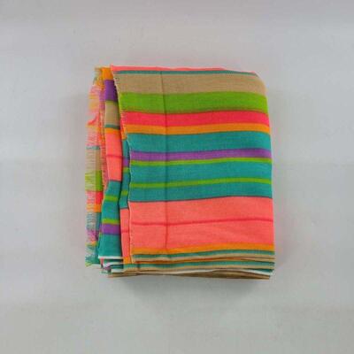 Gorgeous Mexican Bright Striped Fabric 144