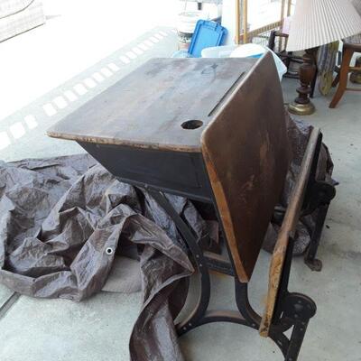 Antique School Desk