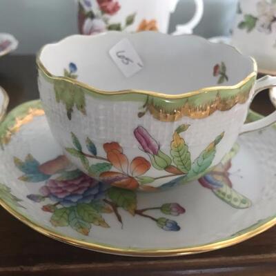 Herend cup and saucer $65