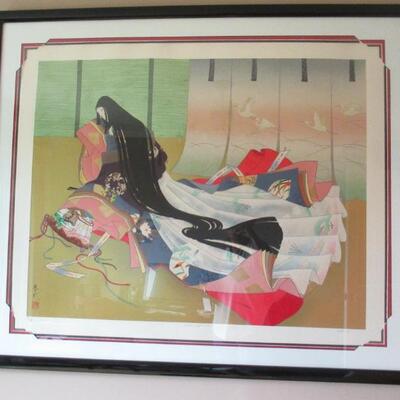 Haruyo Serigraph Twelve Layer Kimono wit Certificate of Authenticity 325/350 