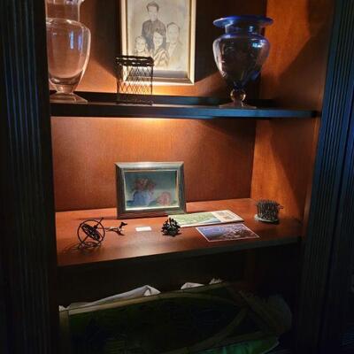 cabinet and some collectibles
