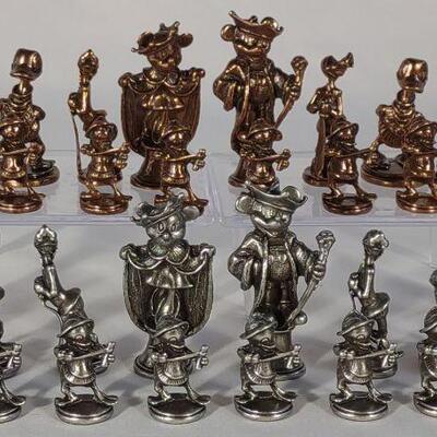 Walt Disney Metal Chess Set (complete)