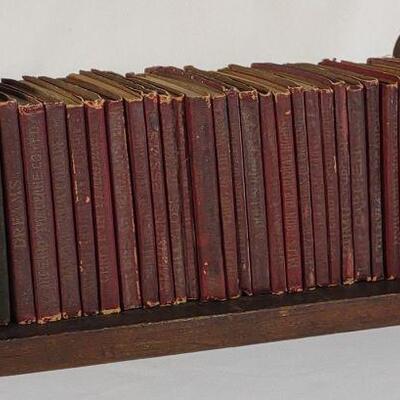 31 Little Leather Library Book Set w/ Holder