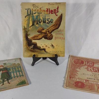 Three Antique Childrens Story Books