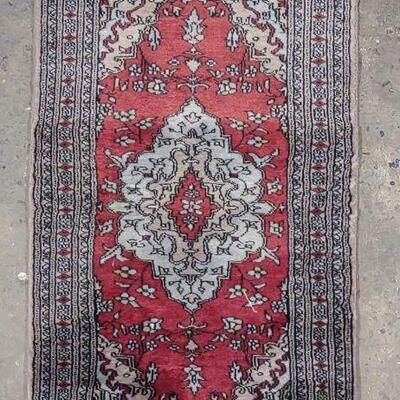 Tightly Woven Oriental Runner Rug 3'10