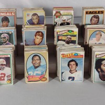 1970s-80s Football Trading Card Collection