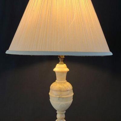Italian Alabaster Stone Table Lamp (Works)