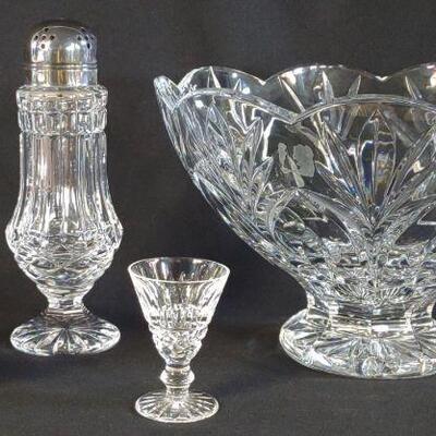 4 Pc. Waterford Crystal Shaker, Bowl, Glass, Jam