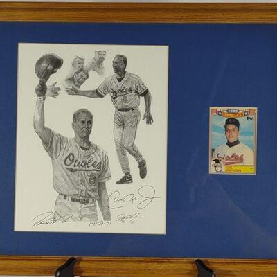 Cal Ripken Jr Signed David Mass S/N Baseball Art