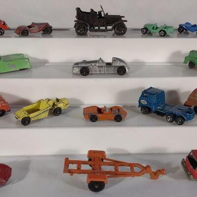 16 Vintage Diecast Toy Cars (Tootsie, Midgetoy)