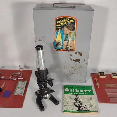 Vintage Gilbert No. 9 Microscope Set