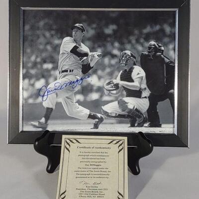 Joe DiMaggio Autographed Photograph w/ COA