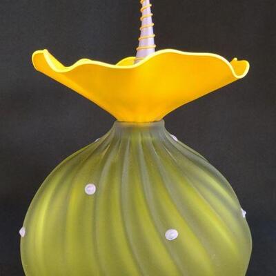 Kliszewski Bobtanical Urchin Art Glass Vessel
