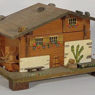 Vintage Melpa Swiss Cabin Music Box (Works)