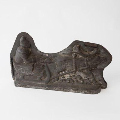 Lot 507 Antique Santa with Sleigh Chocolate Mold https://www.liveauctioneers.com/catalog/243420_antiques-americana-fine-art-online-auction/