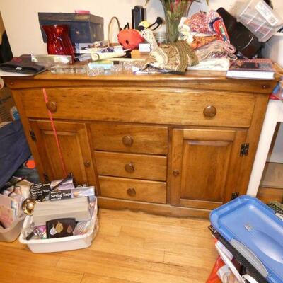 Solid Wood Side Board Buffet (really nice) 