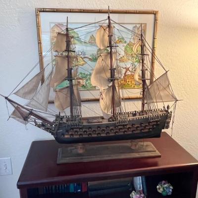Available for immediate Pre Sale.  TEXT 760-668-0554 to purchase.  ZELLE ONLY
Spanish Galleon 32"x26"x9" $100