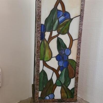 Stained glass console lamp
