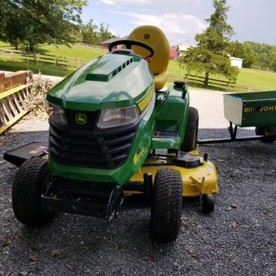John Deere X584 tractor mower/only 100 hrs. Accepting best offer over $7500