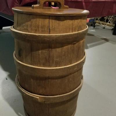Antique storage barrel