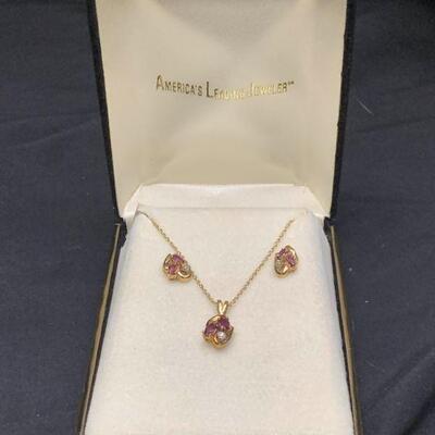 Ruby Colored Gemstones Set In 10K Gold https://ctbids.com/estate-sale/17308/item/1718588