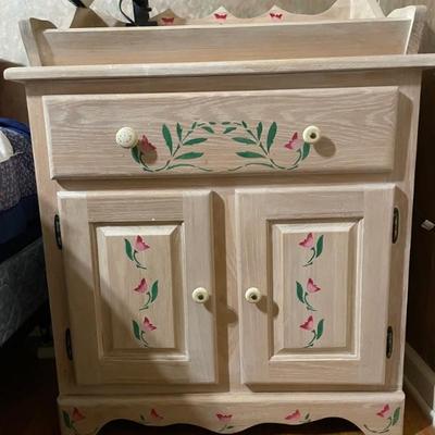 1 of 2 shabby chic nightstands