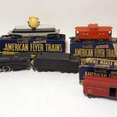 1101	AMERICAN FLYER TRAIN 322 LOCOMOTIVE WITH 7 CARS
