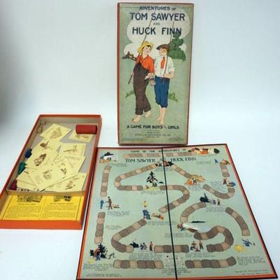 1098	ANTIQUE BOARD GAME, ADVENTURES OF TOM SAWYER AND HUCK FINN, 1925 STOLL AND EDWARDS CO.
