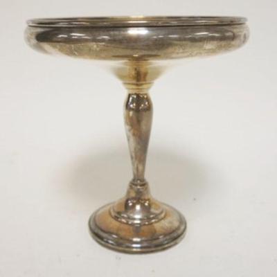 1112	STERLING WEIGHTED COMPOTE, APPROXIMATELY 6 IN X 6 1/2 IN HIGH
