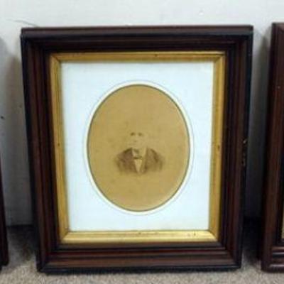 1083	LOT OF THREE VICTORIAN WALNUT DEEP FRAMES, APPROXIMATELY 14 IN X 16 IN
