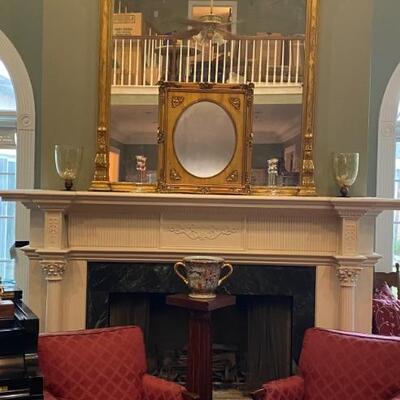 Large ornate parlor/fireplace mirror