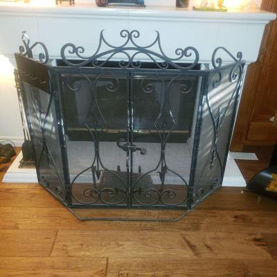 Heavy metal fire screen