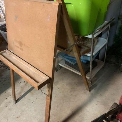 two sided art easel