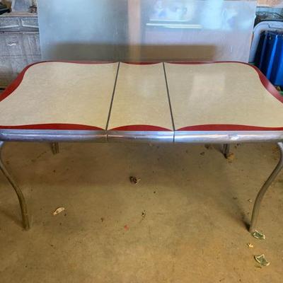 Enamel kitchen table vintage