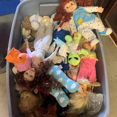totes of dolls