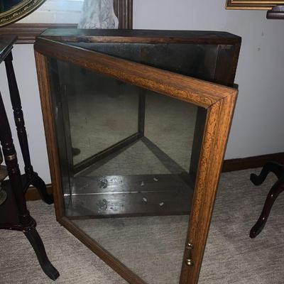 DISPLAY CASE WITH MIRROR BACK