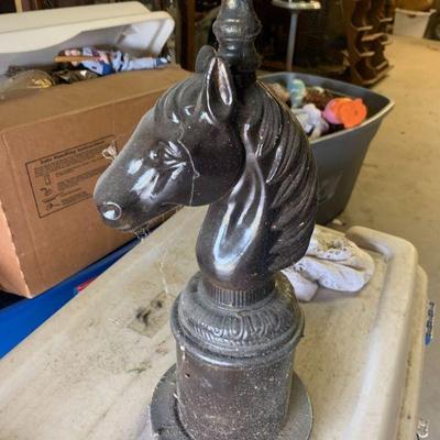 Ashtray iron / metal horse stand
