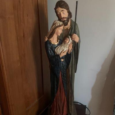 Joseph , Mary & baby Jesus statue