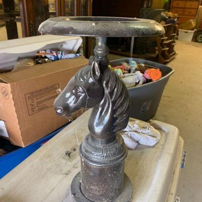 Ashtray iron / metal horse stand NO  ASHTRAY