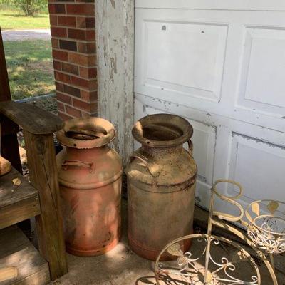 milk cans